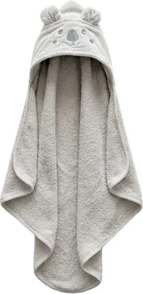 Detská osuška s kapucňou KODA 75x75 cm, sivá