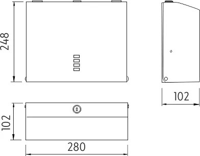 Nimco Zásobník papierových utierok - malý - HPM 27080-S-10