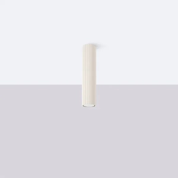 Sollux SL.1589 - Bodové svietidlo KARBON 1xGU10/10W/230V 30 cm krémová