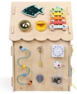 2Kids Toys - Aktivity doska domček béžová