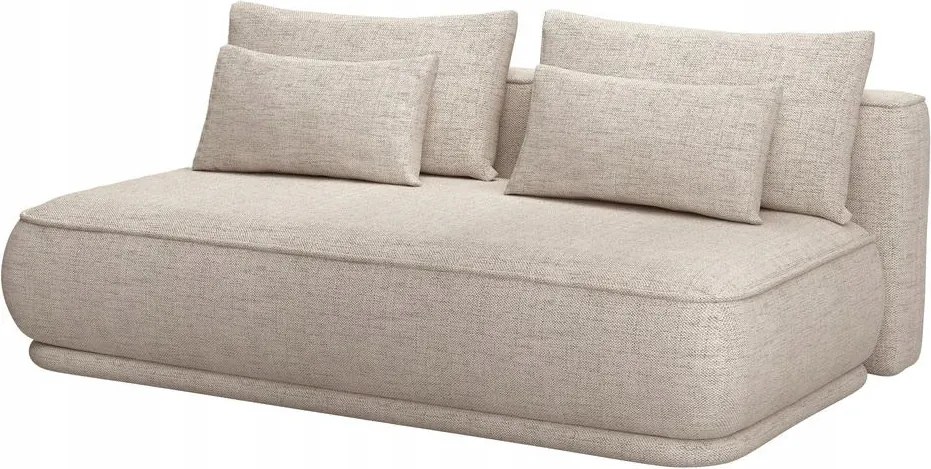 Pohovka trojsedačka Lesanna (svetlobéžová čierna)