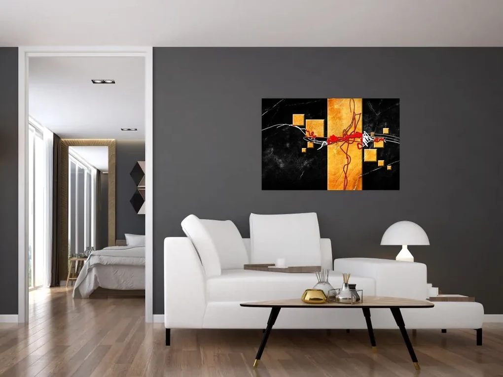 Abstraktný obraz - Tanečnice (90x60 cm)