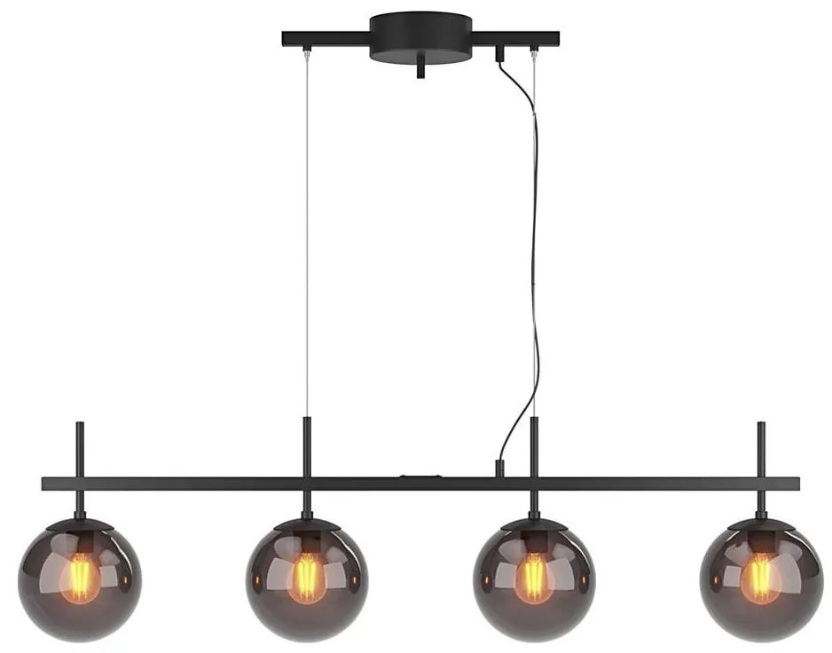 ByRydens 4202360-4505 - Závesný luster BOYLE na lankách 4xE27/8W/230V