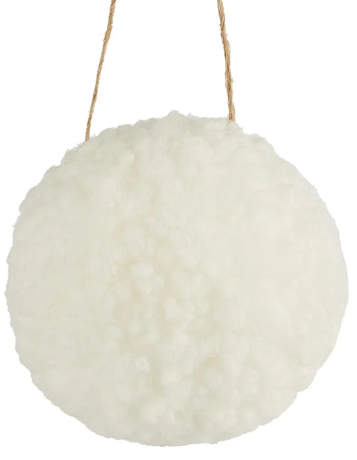 HANG ON Plyšová guľa 8 cm - biela