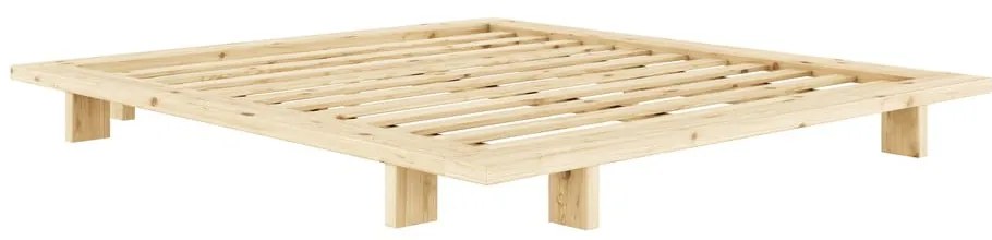 Dvojlôžková posteľ z borovicového dreva s roštom 140x200 cm Japan – Karup Design