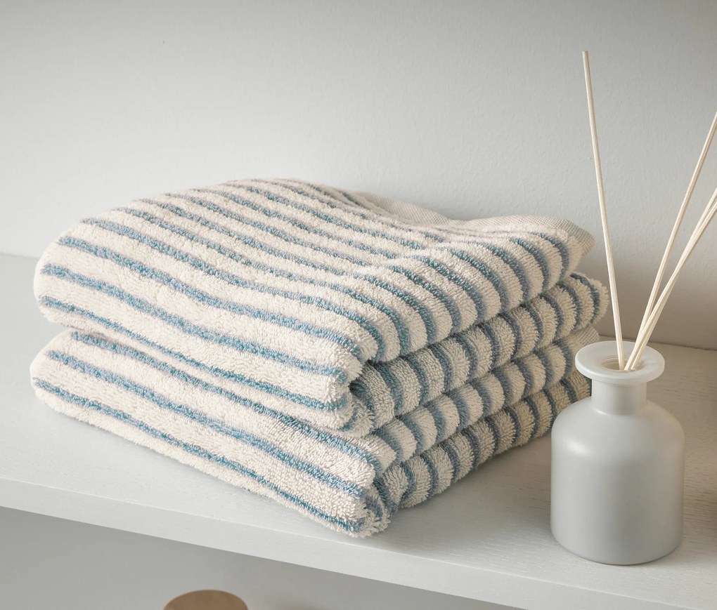 Uteráky, 2 ks, prúžkované, svetlomodré