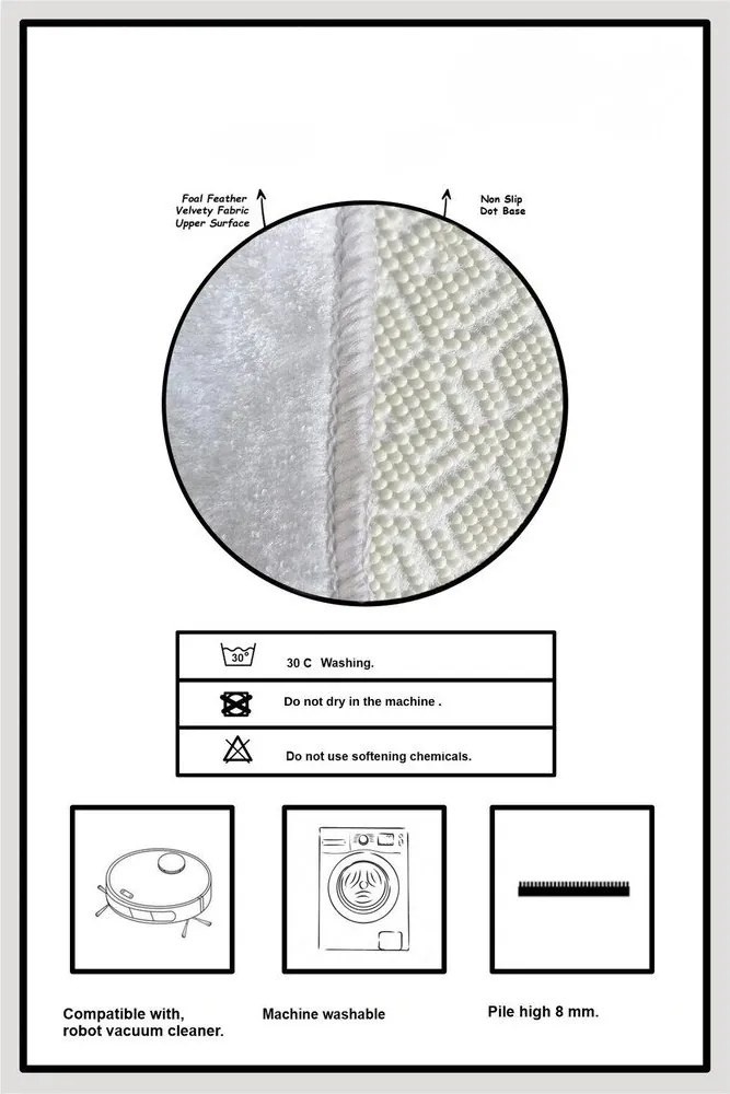 Krémové kúpeľňové predložky v súprave 2 ks 60x100 cm Bounde – Foutastic
