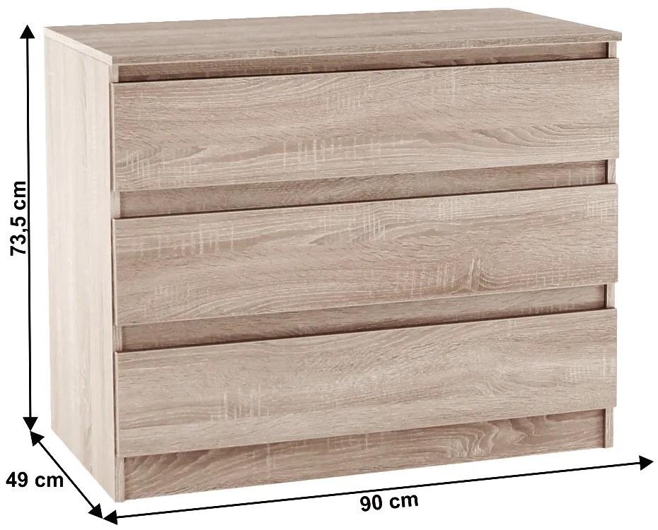 Komoda HANY NEW 003, dub sonoma