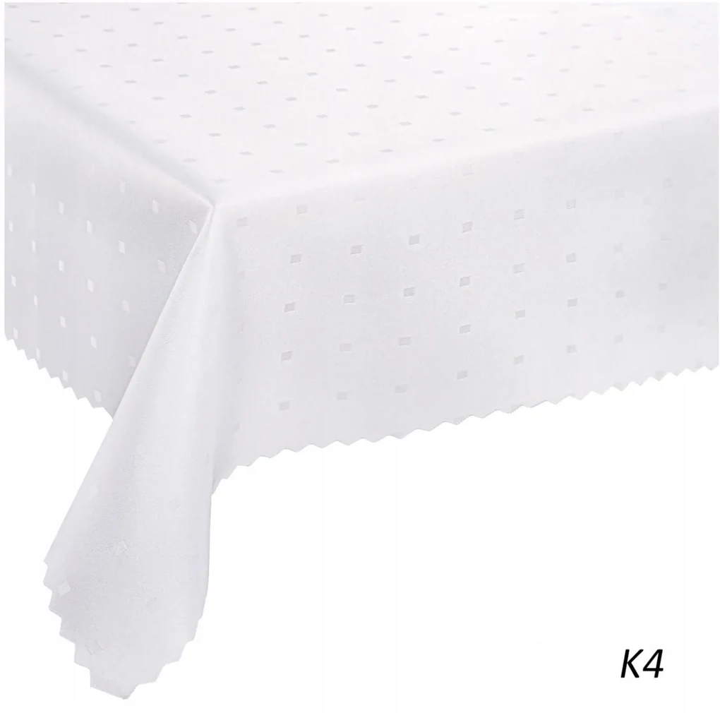 Dekorstudio Teflónovy obrus na stôl Square - biely Rozmer obrusu (šírka x dĺžka): 100x100cm