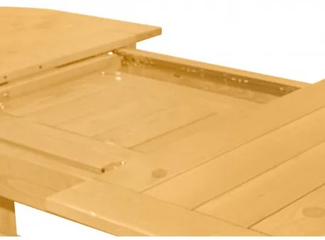 Doppler DOVER - záhradný drevený rozkladací stôl zo severskej borovice 160/210 x 90 x 74 cm