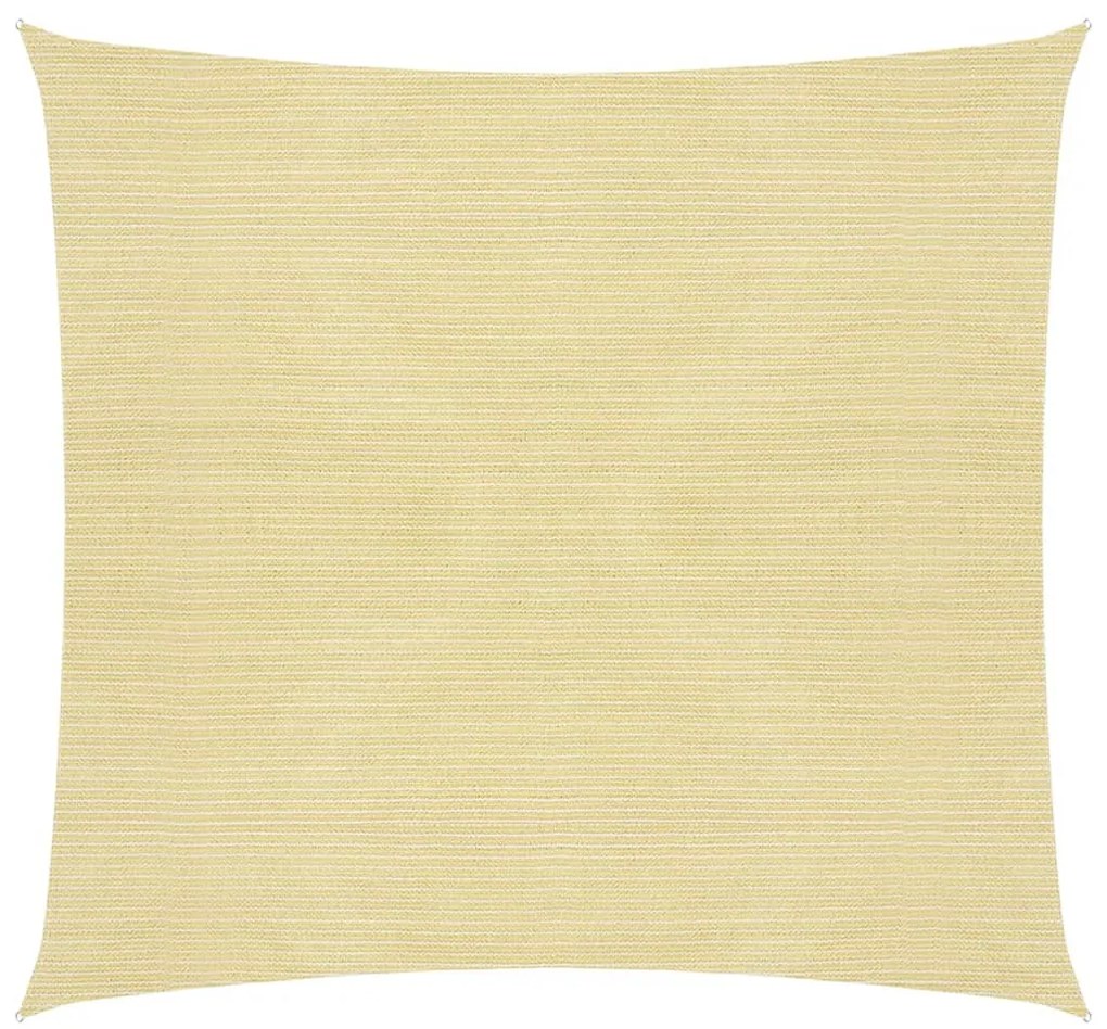 vidaXL Tieniaca plachta 160 g/m² béžová 7x7 m HDPE