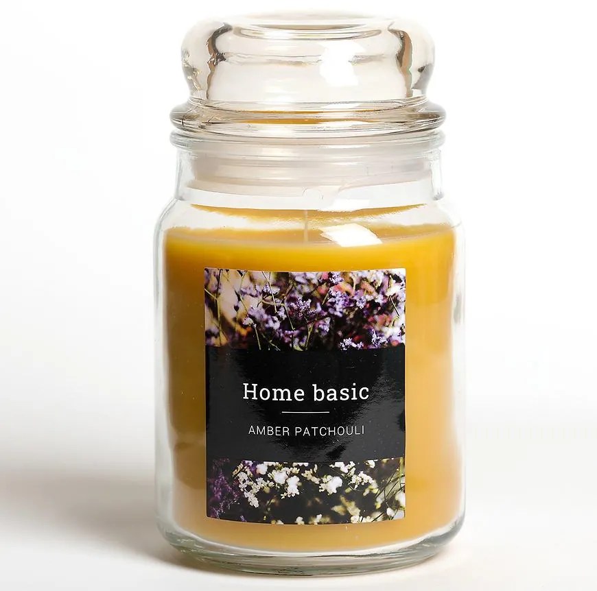 Vonná sviečka Amber Patchouli 9,5x16 cm
