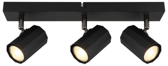 Globo 57918-3B - Bodové svietidlo JAMES 3xGU10/25W/230V čierna