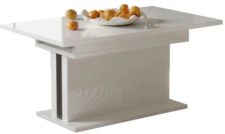 Zdvíhací stolík Solaris 170 biela lesklá