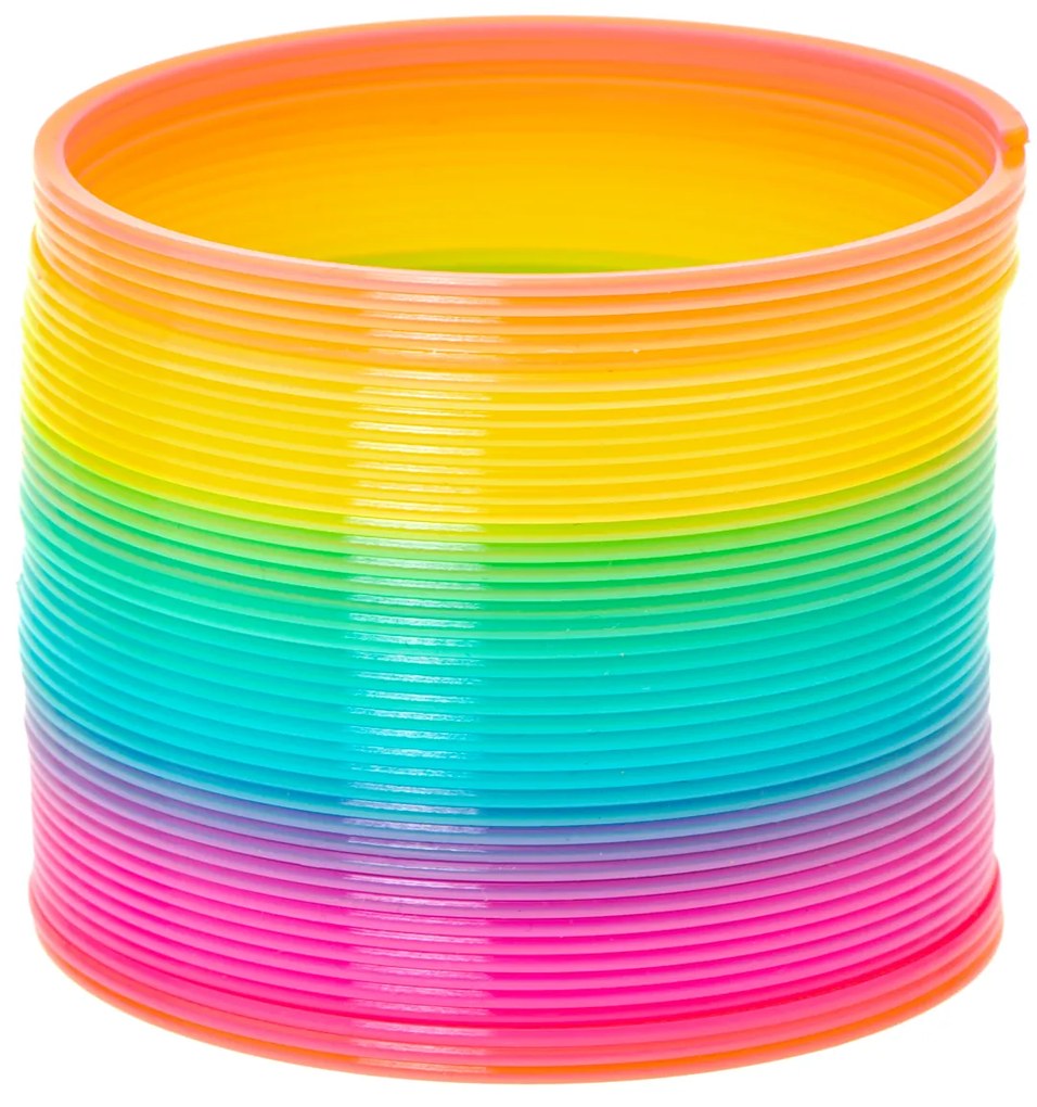 KIK KX6327_2 Spring skákající pružina Duhová 7,5 cm