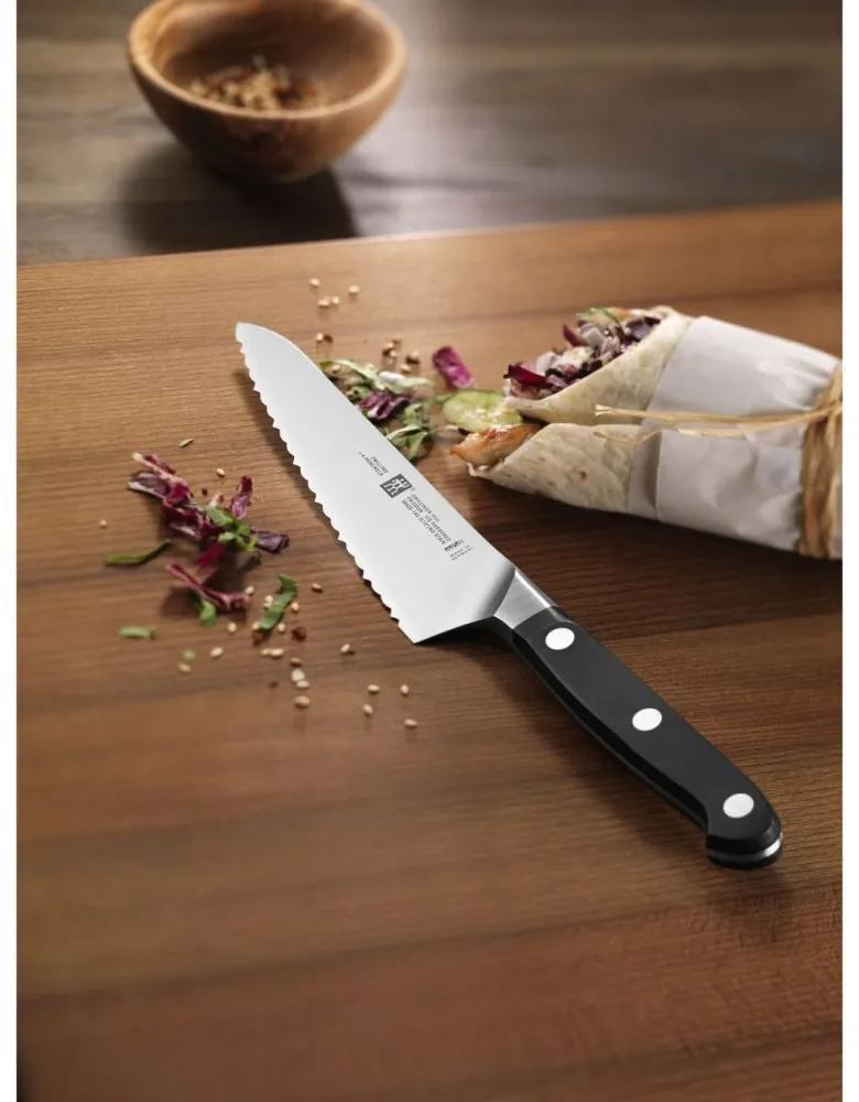 Kompaktný kuchársky nôž Zwilling Pro so zúbkami 14 cm, 38425-141