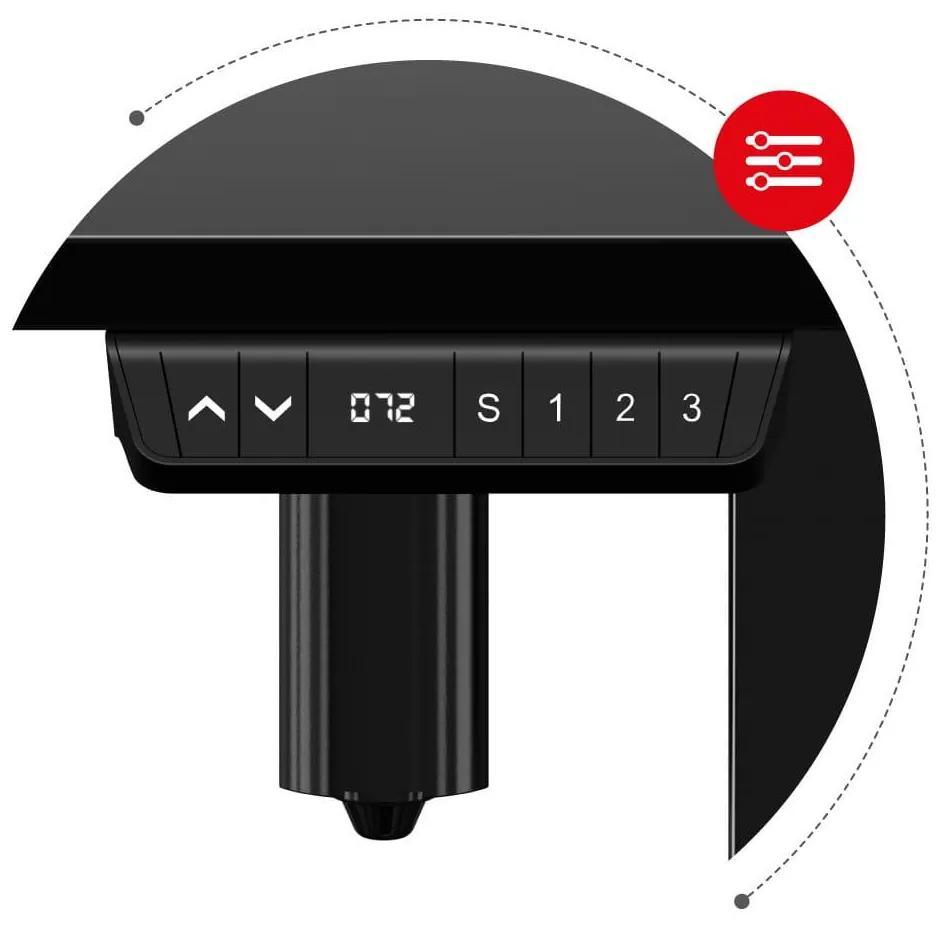 Elektricky nastaviteľný Rohový PC stolík Hyperion 9.1 (čierna). Vlastná spoľahlivá doprava až k Vám domov. 1087529