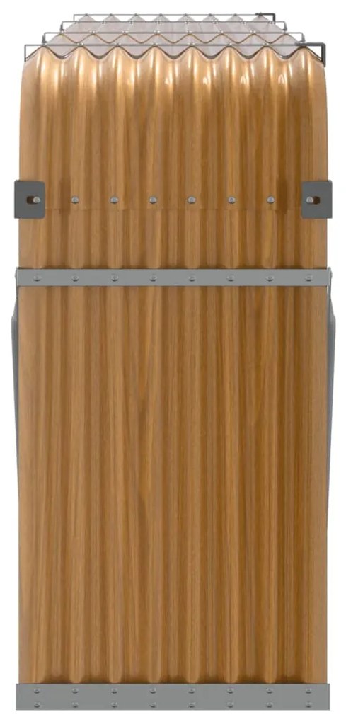 Držiak na polená bledohnedý 234x45x100 cm pozinkovaná oceľ