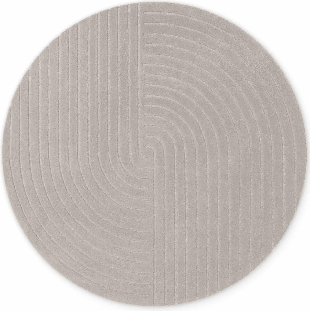 Vikosa, Kusový koberec Vikosa Arcura 106270 Light Grey kruh, 120x120 (priemer) kruh, šedá, obývacia izba