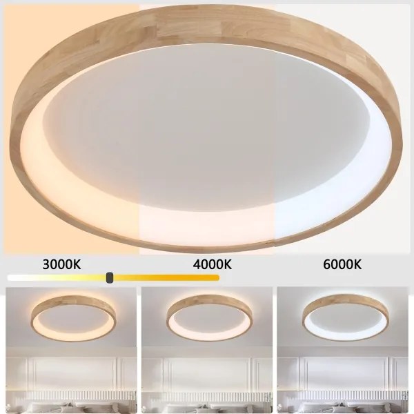 Brilagi-LED Stropné svietidlo FALCON WOOD LED/60W/230V 3000/4000/6000K 80 cm drevo