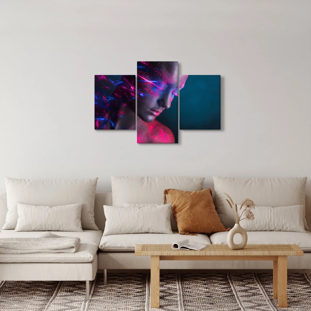 Trblietavý obraz ženy (90x60 cm)