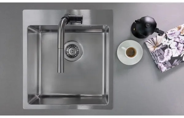 Deante ZPO_010A - Kuchynský drez OLFATO 50,5x45 cm kefovaná oceľ