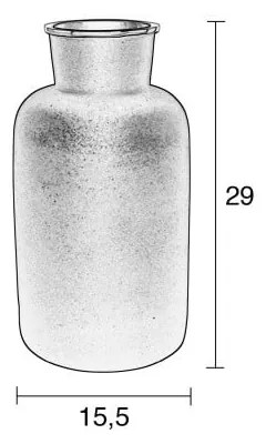 Čierna hliníková váza Zuiver Farma, výška 29 cm