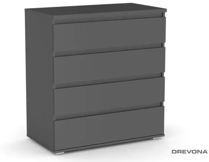 Drevona, komoda REA AMY 3, graphite