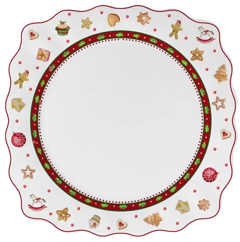 Perníkový vianočný plytký tanier 26cm