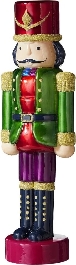 X-MAS LED Luskáčik sklenený 30 cm - zelená