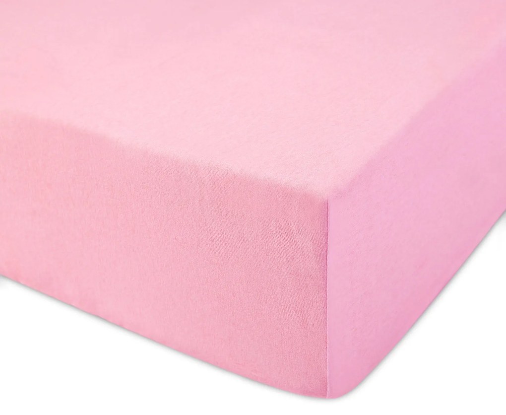 DETSKÉ JERSEY PRESTIERADLO 005 80X160 CM RUŽOVÉ