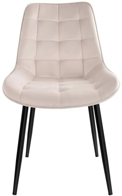 Jedálenská stolička NORMAN zamatová, béžová