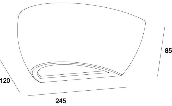 Deko-Light 341179 - Nástenné svietidlo NETITO 1xE14/25W/230V betón