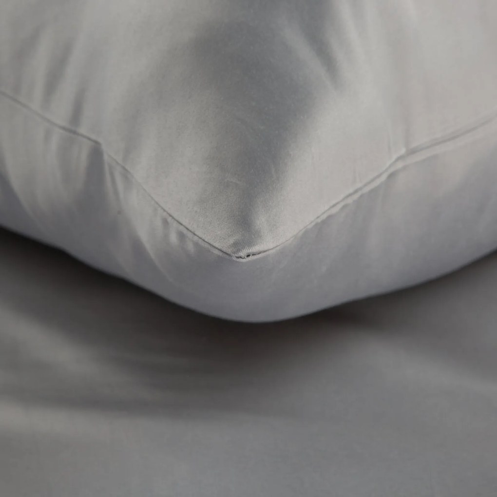 BAVLNENÉ OBLIEČKY HARMONY 160X200 CM, 2KS 70X80 CM STRIEBORNÉ