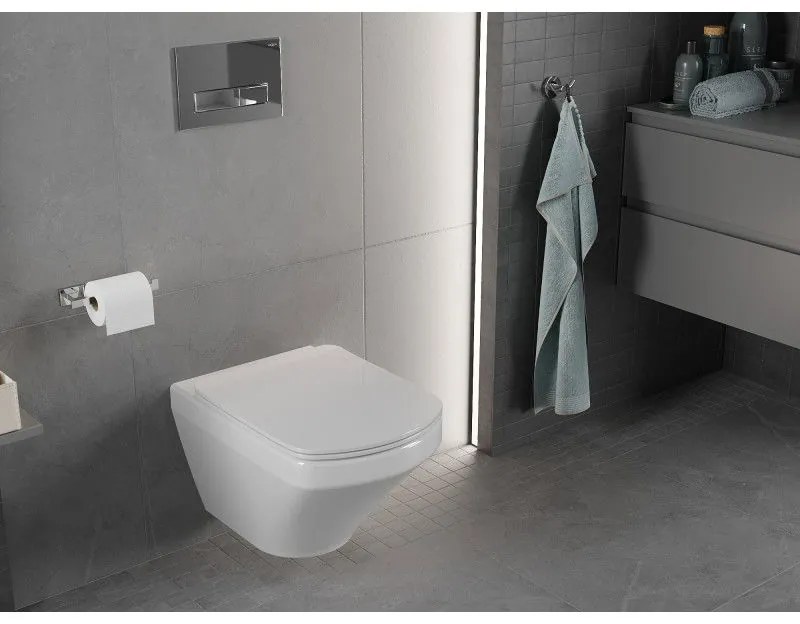 Mexen Vito, závesné WC Rimless 54,5 x 37 cm s pomaly padajúcim sedátkom z duroplastu, biela, 30174000