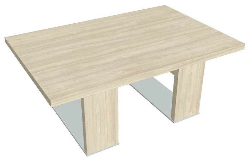 Konferenčný stolík Verno+ S 120 x 80 cm, agát / červená