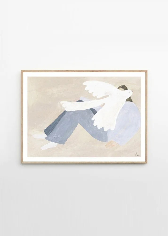 Plagát 70x50 cm Bright Bird – Clara Schicketanz – The Poster Club