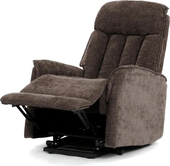 Polohovacie kreslo hnedé, elektrické TV-H9727 BR2