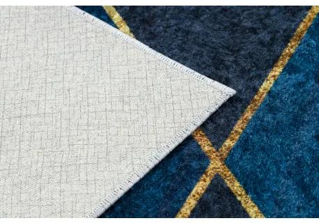 MIRO 52097.801 umývací koberec Geometrická protišmykový - modrý Veľkosť: 120x170 cm