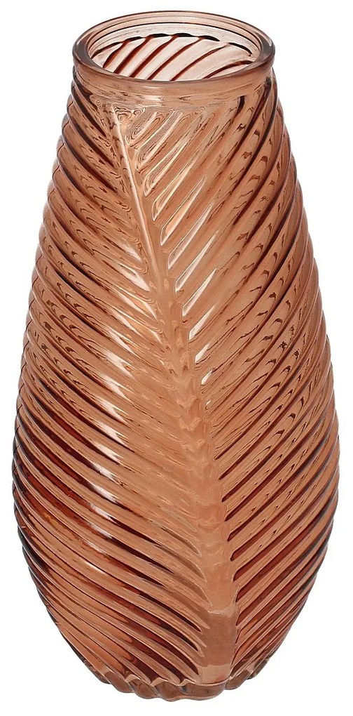 Sklenená váza Leaf II 13x10x29 cm