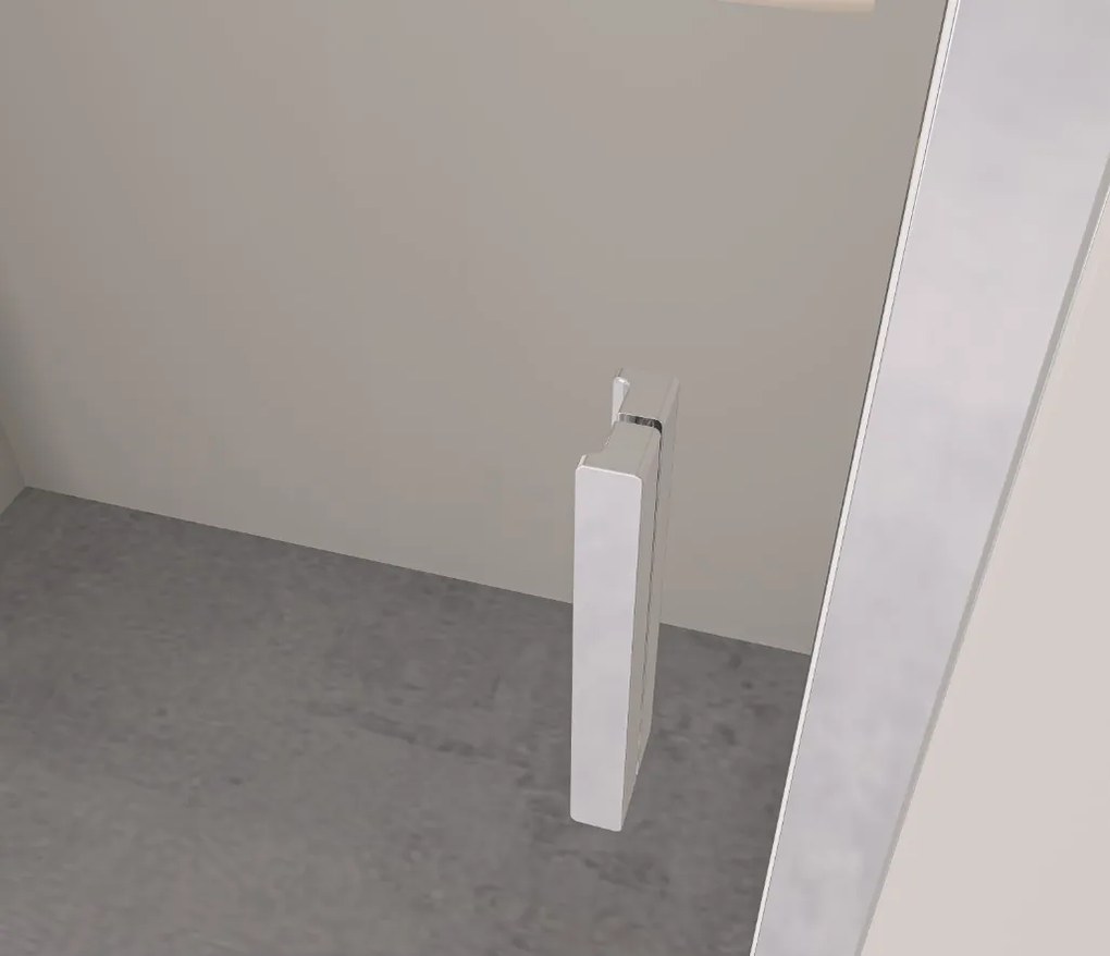 Erga Alpine, sprchový kút s posuvnými dverami 140(dvere) x 70(stena) x 195 cm, 6mm číre sklo, chrómový profil, ERG-V02-ALPINE-D140G070-CR