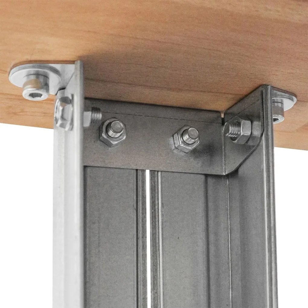 Pracovný stôl BULLRACK 90x150x60 cm, zinok