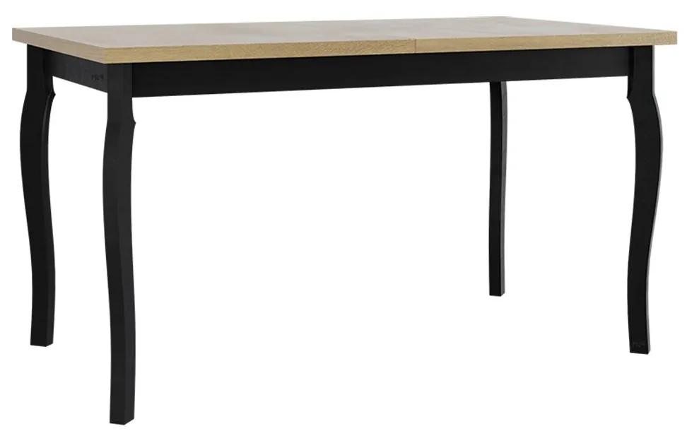 Jedálenský stôl Diesel 80 x 140/180 V, Morenie: sonoma - L, Farby nožičiek: čierna
