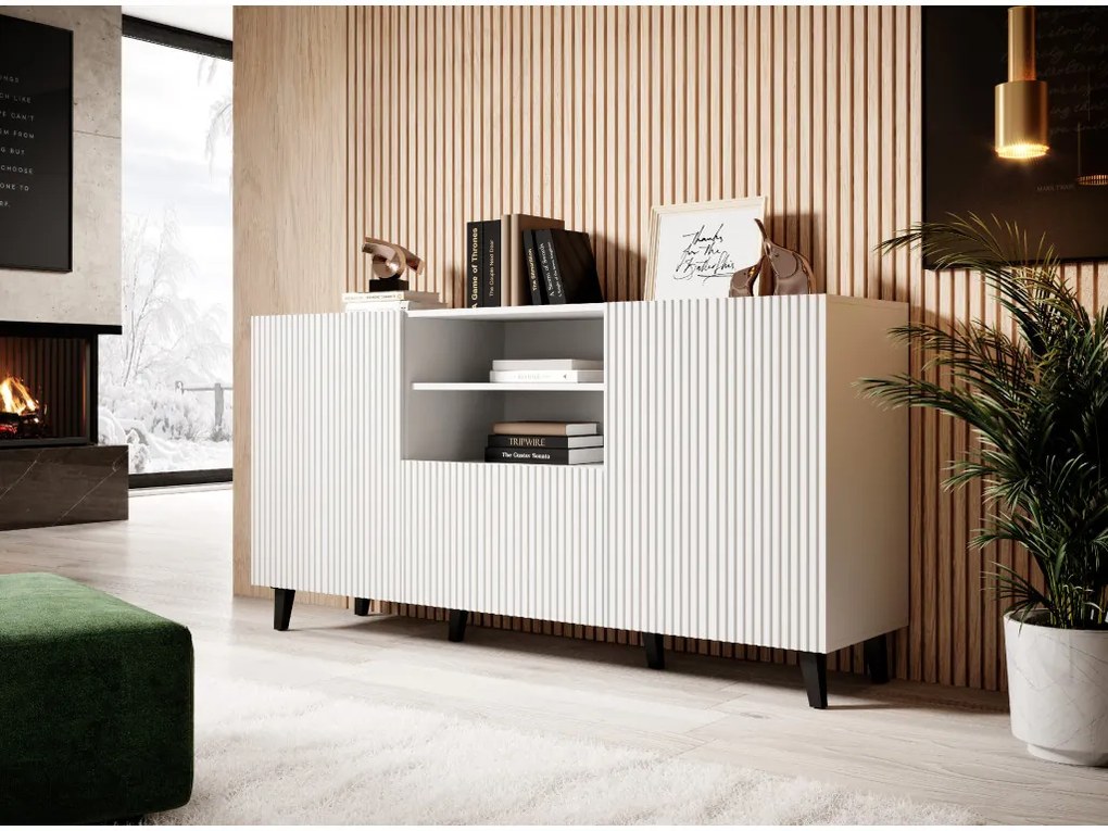 Cama Dizajnová komoda Pafos 2D1S - biela