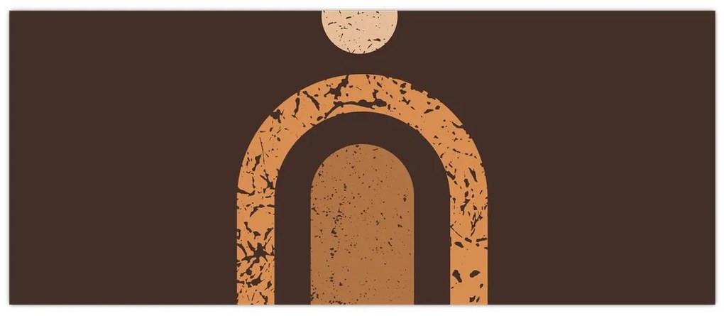 Obraz - Oranžové oblúky N⁰3 (120x50 cm)