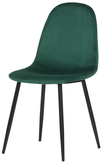 Autronic BONTEC Jedálenská stolička, modrá, zamatová látka, CT-971 BLUE4 Farba: Zelená