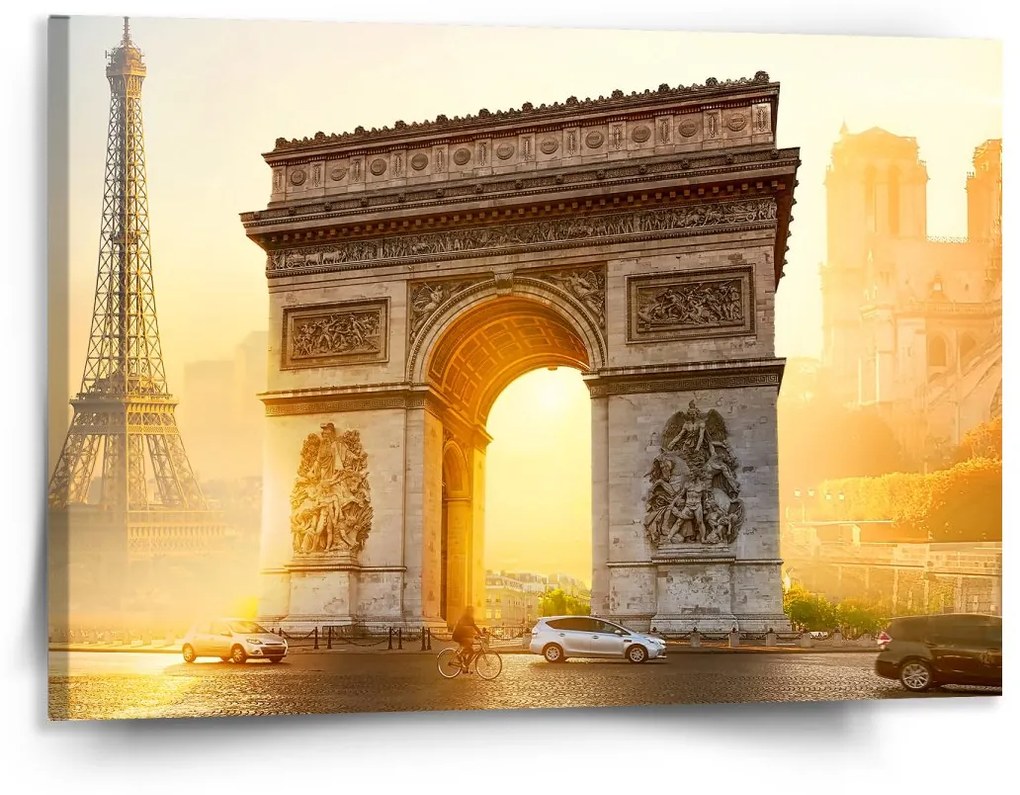 Sablio Obraz Paríž Víťazný oblúk - 150x110 cm