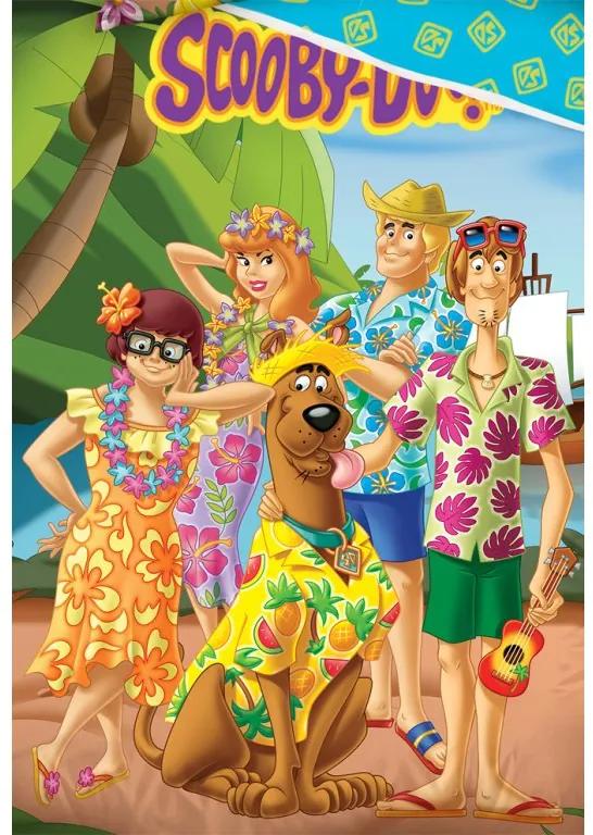Detské obliečky Scooby Doo dovolenka na HAVAJI 140x200/70x90 cm