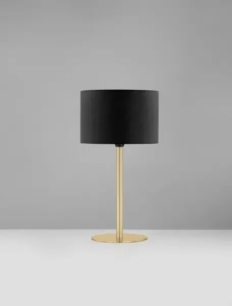 LED čierno-zlatá stolná lampa Sibnia