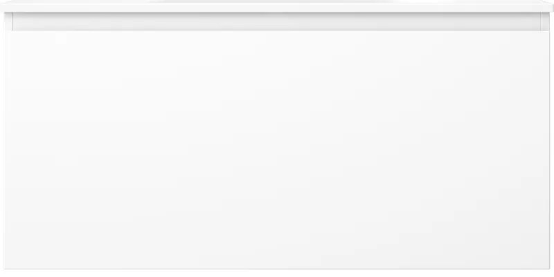 Mexen Orio, kúpeľňová skrinka 100 cm s umývadlom Vela, 1 zásuvka, biela matná, 91A10-10047-1-BF01-W23M01